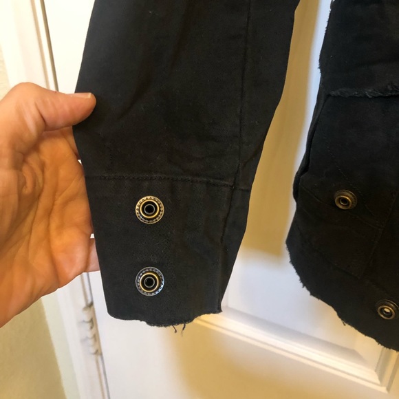 Zadig & Voltaire Vladimir Grunge Blazer Black 1758 Black perfect shape Sz XS - Picture 10 of 16